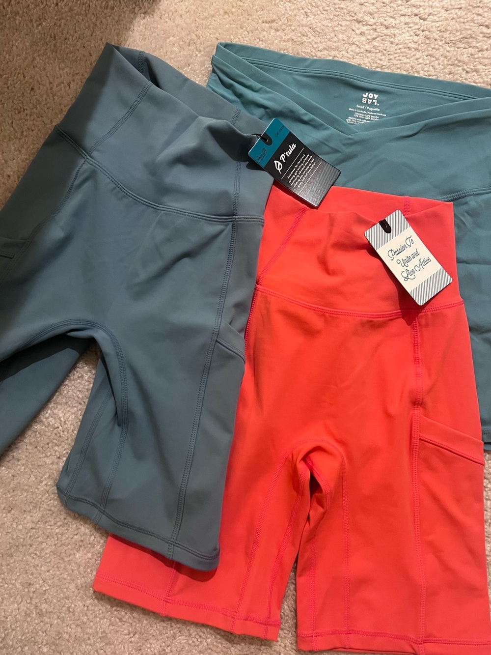 NWT Ptula & joylab 3 biker shorts bundle